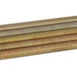 Left Hand High Holding Power Stainless Steel All Thread Rod Yellow Surface Easy