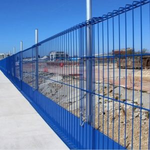 Sloped Surface Edge Protection Barrier With Adjustable Leg Extensions