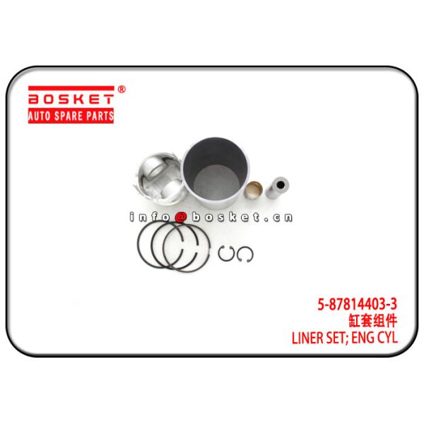 5-87814403-3 5878144033 Engine Cylinder Liner Set For ISUZU 4JA1T 4JJ1 TFR