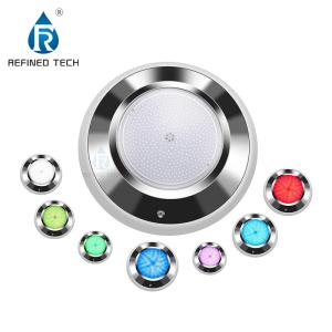 China 300MM 316LSS Wall Mounted LED Pool Light 12V IP68 18W 24W 35W factory