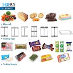 Pillow Type Horizontal Biscuit Packing Machine Cookies Chocolate Bar Pillow