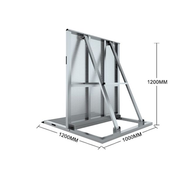 1.2m Height Crowd Control Barrier Folding Stadium Aluminum Barricade For Events