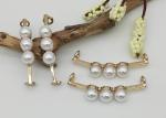 Wear Belt Simple Style Shoe Zinc Alloy Ladies Shoe Clips With Pearl Size 45*7cm