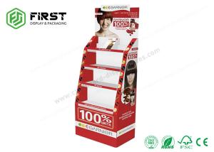 China POS Stand Up Cardboard Display K6 Corrugated Board Material CMYK Printing factory