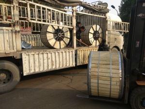 China Concentric Stranded Bare Copper Wire , 500m Length Overhead Power Cables factory