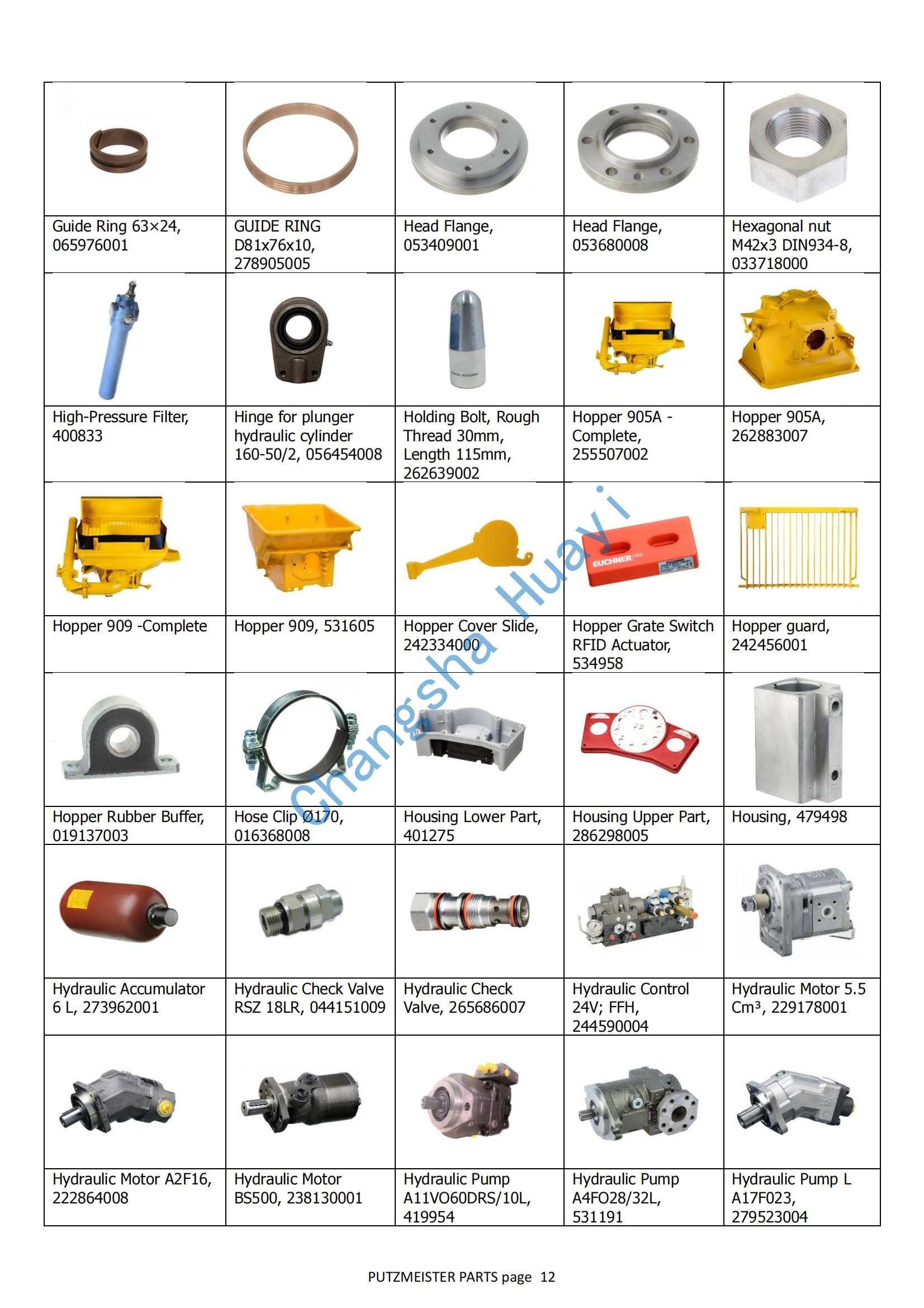 The A2FO28/61L-PAB06 with an axle diameter of 30 is used for components of Putzmeister Schwing concrete pump trucks