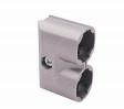 China Double Hexagon Connector Aluminium Tube Joints AL-9 Andoic Oxidation Surface factory