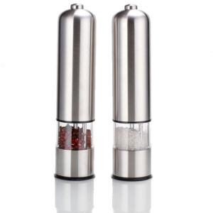 China Push Electrical salt and pepper mill with lid factory