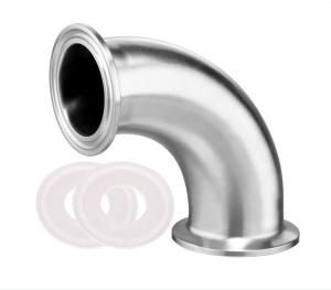China 2&quot; Tri Clamp Sanitary Pipe Fitting 90 Degree Elbow Stainless Steel 2&quot; Tube OD Wenzhe factory