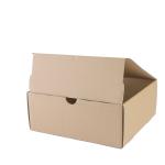 Grey Card Corrugated Soft Cosmetics Folding Box For Cookies Empanada Comb