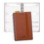 FSC POPRUN Custom Planner 2023 , Vegan Leather Pocket Size Weekly Planner