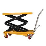 0.5 - 2 Ton Scissor Manual Trolley Hydraulic Lift Table For Industries