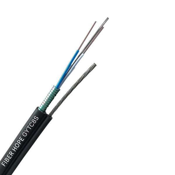 Single Mode Outdoor LSZH/HDPE Fiber Optic Cable 2-144 Cores GYTC8S Self