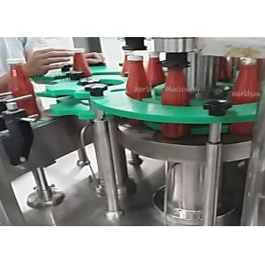 SUS304 2000BPH Caramel Sauce Filling Machine bottling capping machine stainless