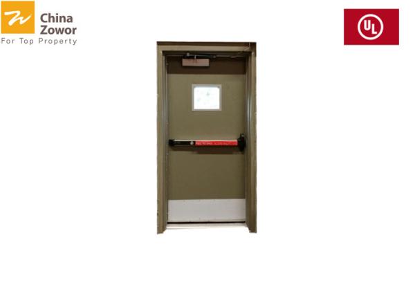 Powder Coated Finish Various Colors 90 minnte Fire Rated Doors/ Steel Insulated