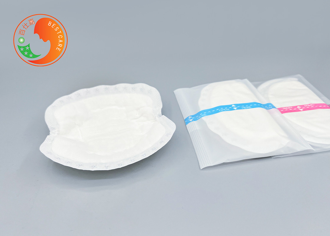 3D Contoured Organic Disposable Breast Pads With Highly Absorbent Inner Core