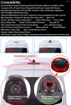 Safety Third Brake Light Camera For Utility Vehicles 752*582 Pixels