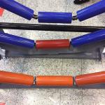 High Polymer 200mm Conveyor Head Roller For Building Materials