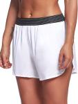 Brief Elastic Waistband Women'S Sports Shorts Womens Biker Shorts Side Pockets