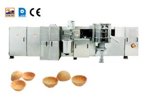 China Commercial Ice Cream Waffle basket Maker Automatic Rolled Sugar Cone Baking Machine factory