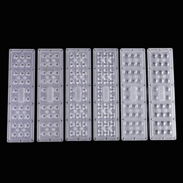China 5050 SMD Led Lens Array PC Led Optical Lens 270x75mm For Led Street Light factory