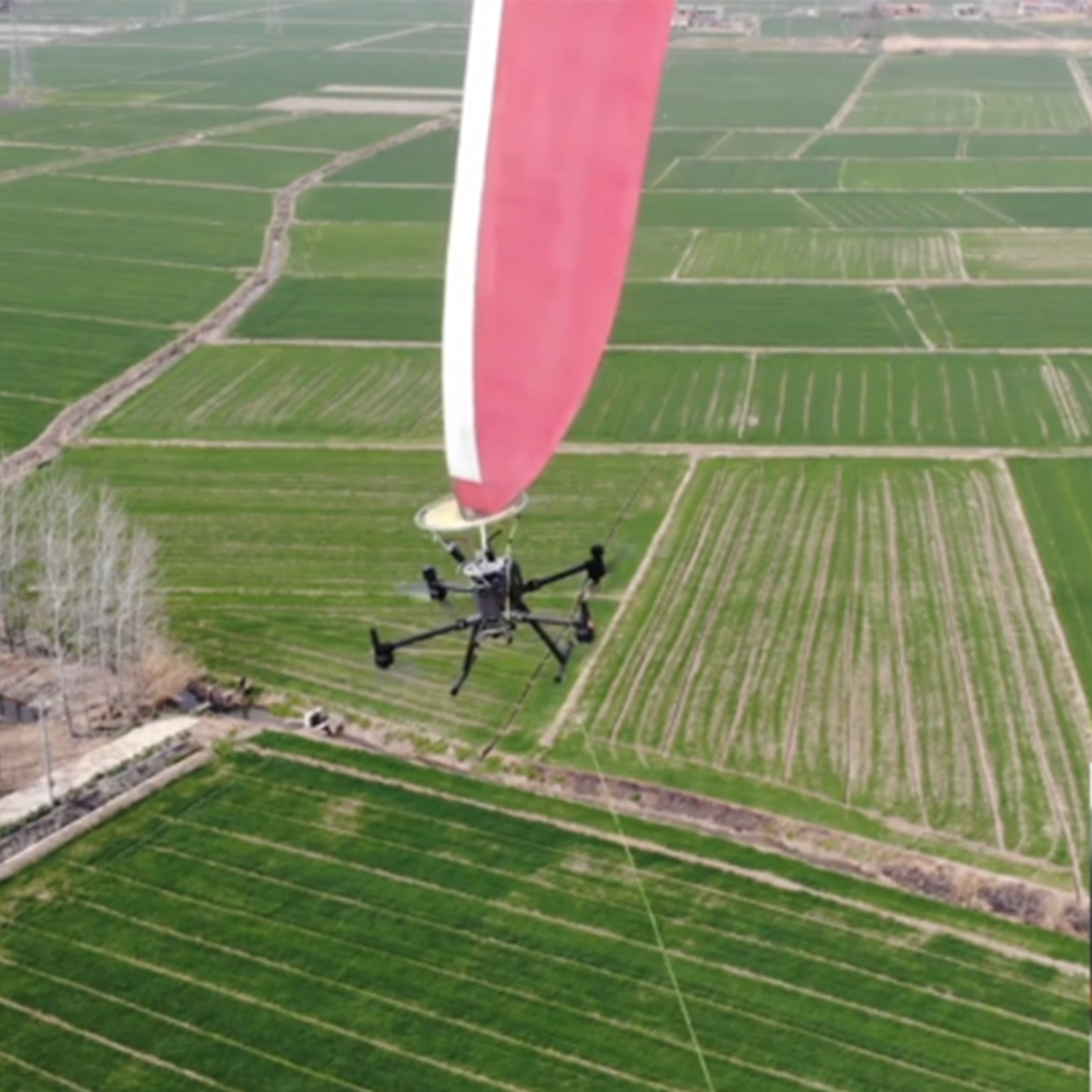 Tethered Drone Wind Turbine Lightning Protection Resistance Detection Device