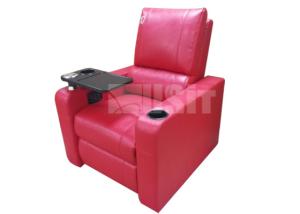 China Corner Sofa Theater Room Seating , Electric Recliner Chair With Rotary Tray Table factory