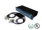 2U LC UPC Single Mode Fiber Coupler Intergrated Box , 1x2 Single Mode Couplers