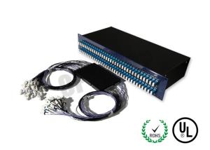 China 2U LC UPC Single Mode Fiber Coupler Intergrated Box , 1x2 Single Mode Couplers factory
