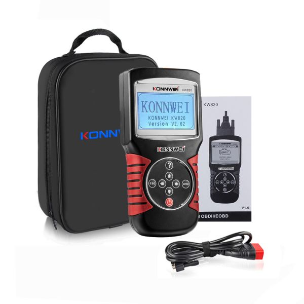 KONNWEI KW820 OBD2 Diagnostic Tool test real time status large screen 5
