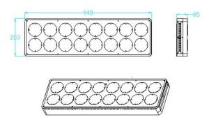 China Plant led light 2018 hotsale CIDLY LED 16 grow light,powerful 600 watt led grow light factory
