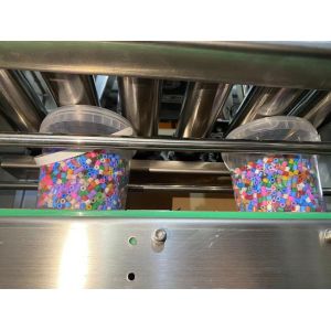 Bottles Detergent Powder Candy Filling Packing Machine Sealing Capping Labeling