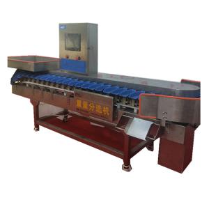 China Chicken Duck Automatic Sweep Arm Weight Sorting Machine factory
