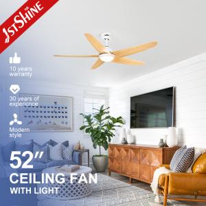 China OEM Smart App Control LED Plastic Blade Ceiling Fan With light Modern Indoor Decoration factory