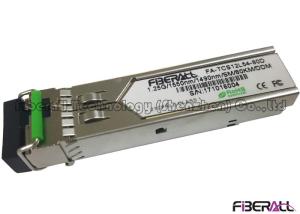 China 1.25Gbps WDM Simplex LC SFP Fiber Optic Transceiver Single Mode 80Km DDM factory