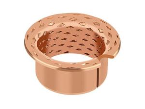 China Phosphor Tin Bronze Flange Collar Wrapped Bronze Bushings Diamond Shaped Cusn8 Material H7 factory