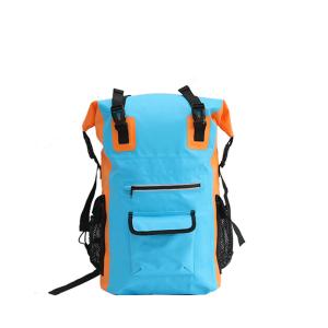 China Custom Logo PVC Tarpaulin Dry Bag Waterproof Backpack For Camping And Hiking factory