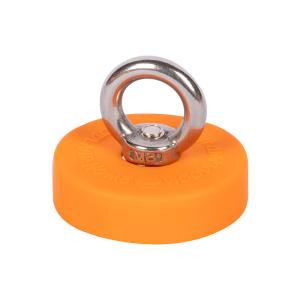 China Pot Rubber Coated Magnet Customized Non Slip Round Ndfeb Magnets factory