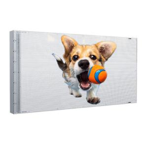 China P4-8 Adhesive Transparent LED Display Only 2mm Thickness Store Window Glass factory