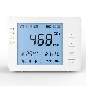 China Rechargeable Indoor CO2 Meter NDIR Non Dispersive Infrared Sensor factory