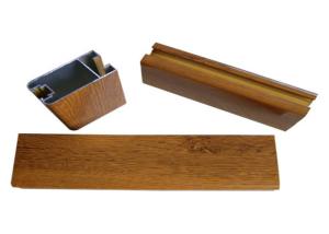 China 6063-T5 Wood Grain Aluminum , Aluminum Extrusion Profile For Office Room factory