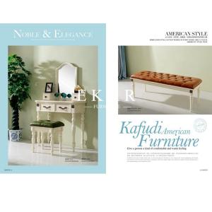 China Classic White Furniture Bedroom Wooden Dressing Table factory