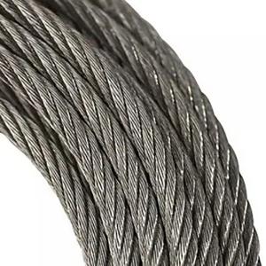 China Cranes GOST 7667-80 17mm 20.5mm 21mm 27mm 31mm 6x25 7x7 Steel Wire Rope with Strength 1570-1960 MPa factory