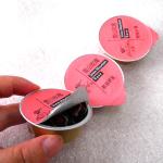 95mm Precut Printed Foil Heat Seal Lids 80 To 120 Micron Jelly Cup PE Film