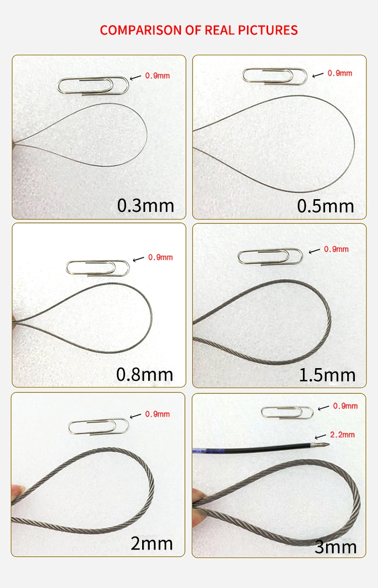 Smooth Surface Stainless Steel Wire Rope for Durable Sling in Customized Design