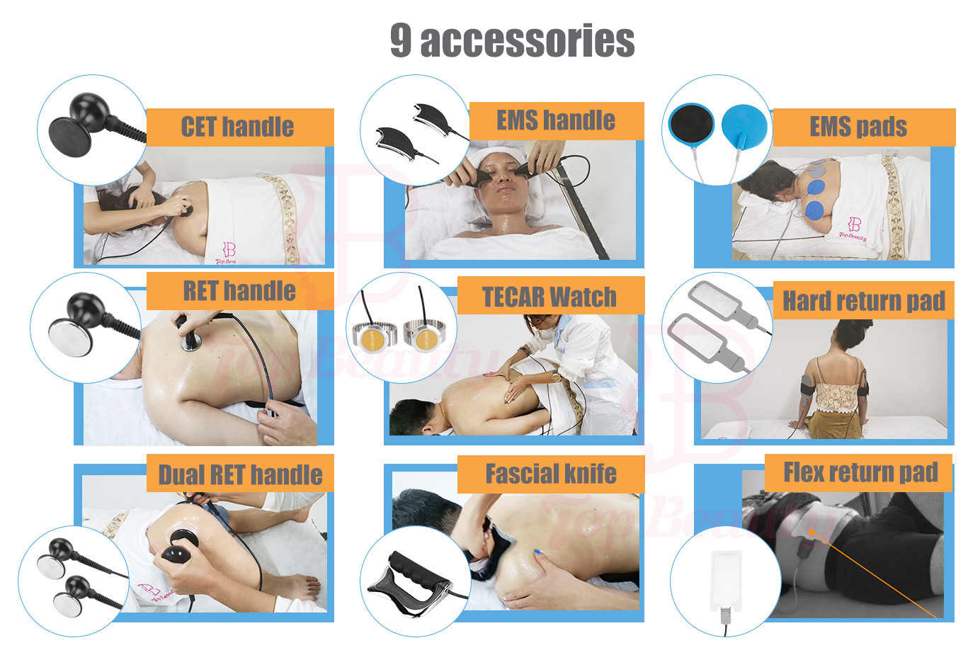 Indiba Tecar Diathermy Radiofrequenza Pain Relief Profesional 448 khz Rf Tecar Therapy