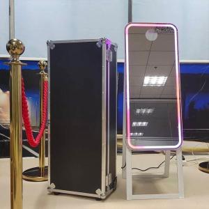 China Mini Computer Portable Selfie Mirror Photo Booth Transport Glass Remote Control factory