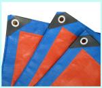 250gsm Outdoor Waterproof Blue/Orange PE Tarpaulin Woven Fabric