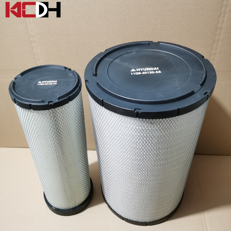 Hyundai Excavator Air Filter 11q8-20130-As P777868 Cellulose