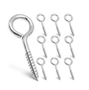 China Stainless Steel Eye Screws for Wood OEM Production Authorized by 2.5 Inches factory